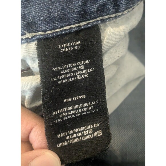 American Fighter Jeans Heritage Bootcut From the Buckle y2K Mens 30 FLAW - Picture 10 of 15